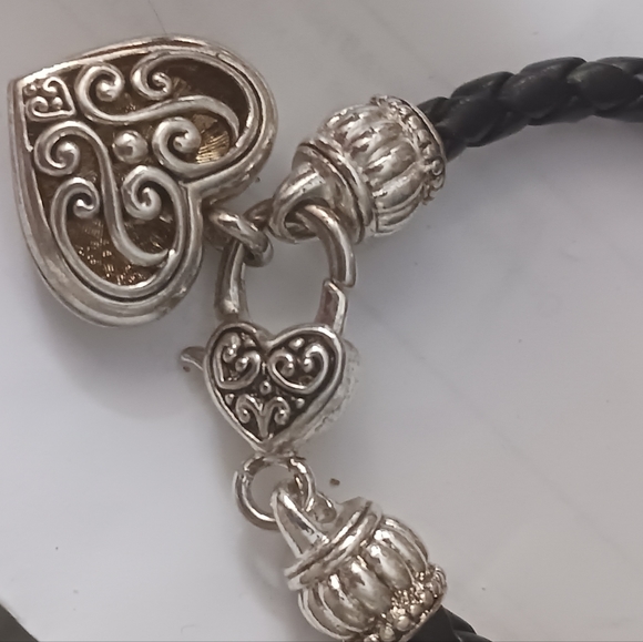 Brighton Leather Heart Charm Bracelet - Picture 2 of 5